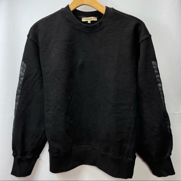 YEEZY SEASON 4 CALABASAS Black Ink Crewneck Sweatshirt Mens Small by Kanye West - Picture 2 of 8